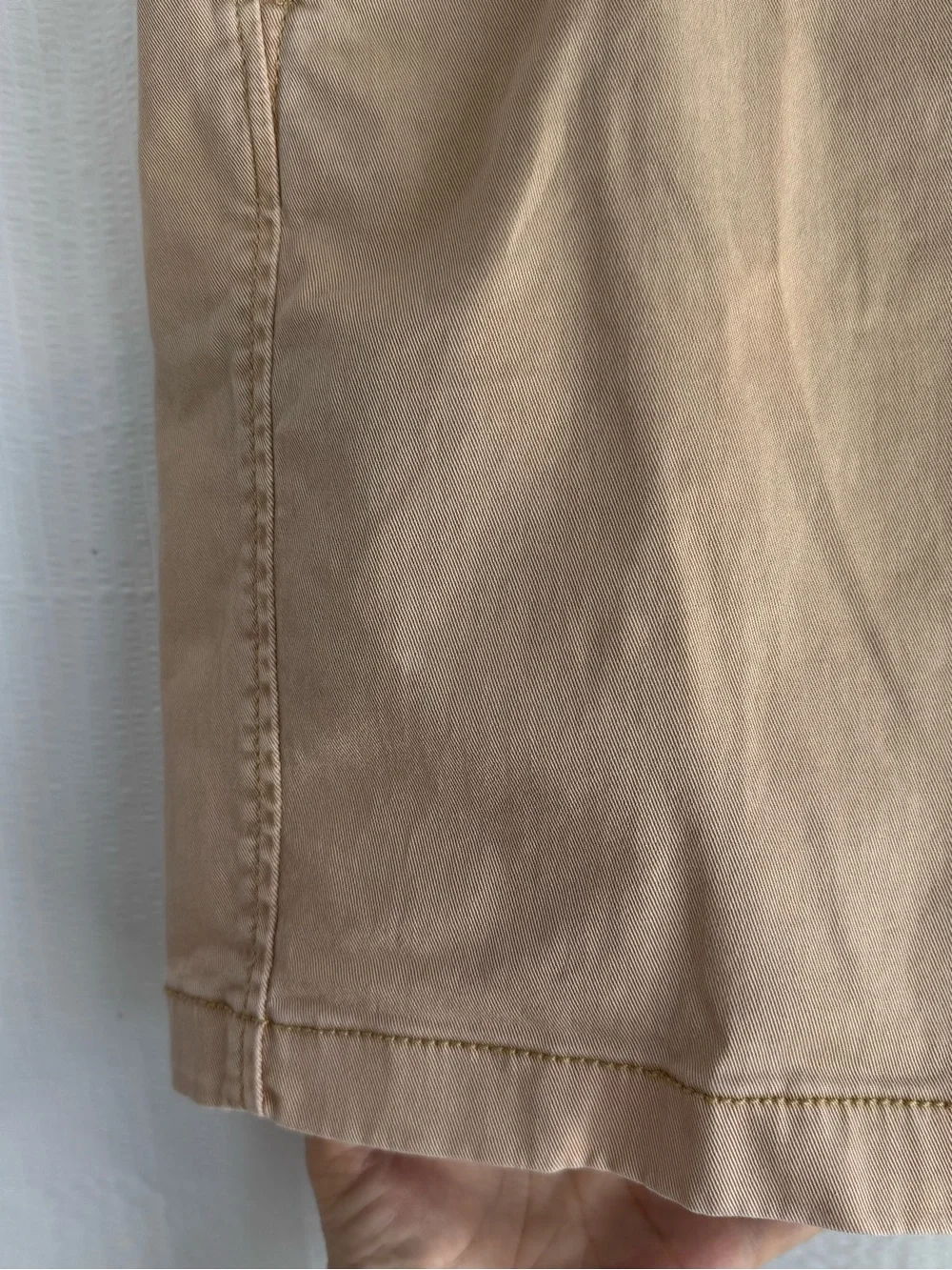J. Crew Bleached Khaki Stretch 7” inseam Cotton Shorts
